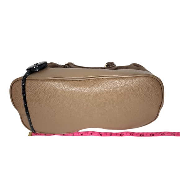 Tommy Hilfiger, Bowler Bag. Tan Pebbled Leather. VINTAGE! - Picture 3 of 13